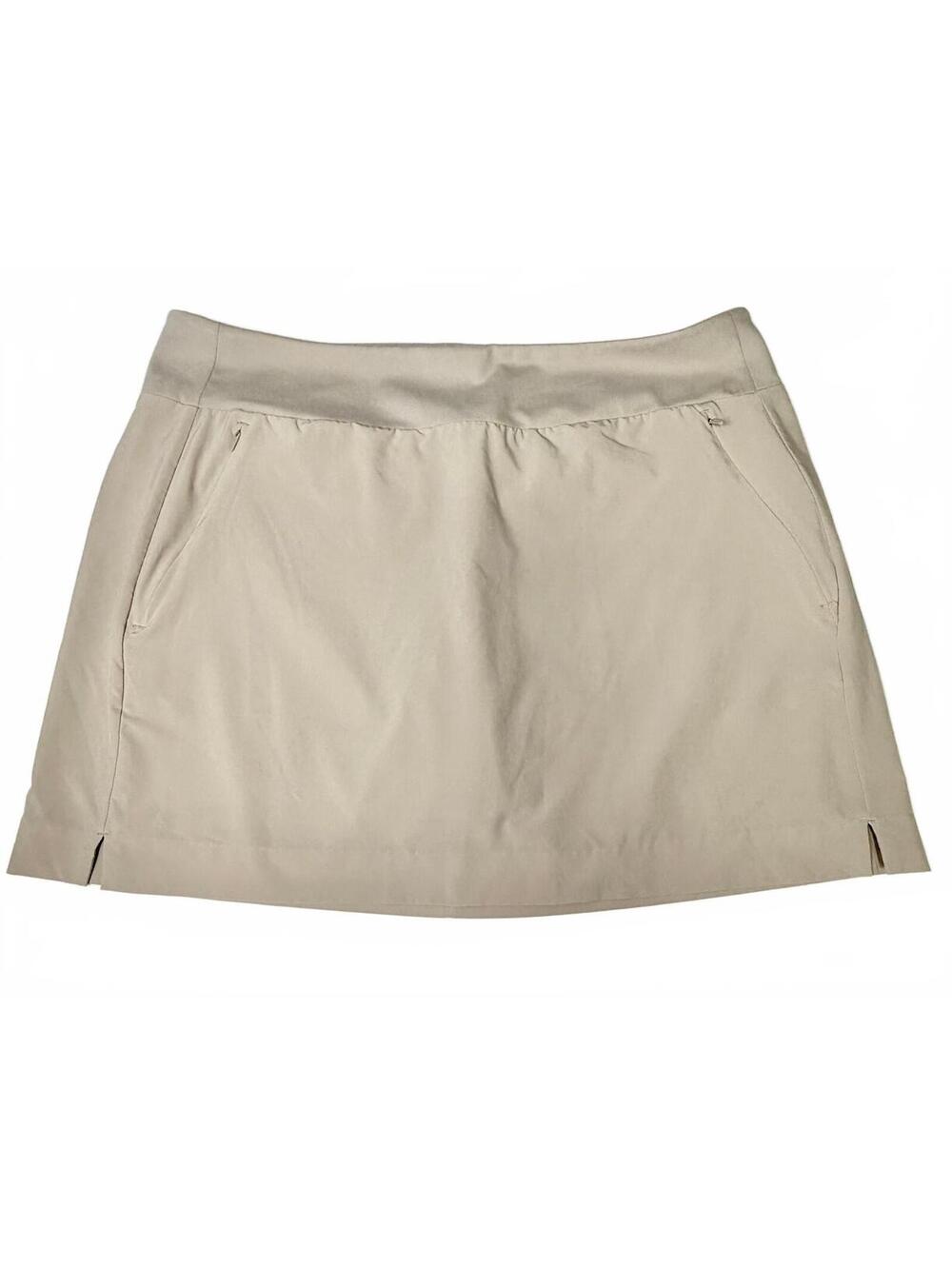 Athleta Soho Skort Womens Size 16 Beige Khaki Athletic Golf Tennis